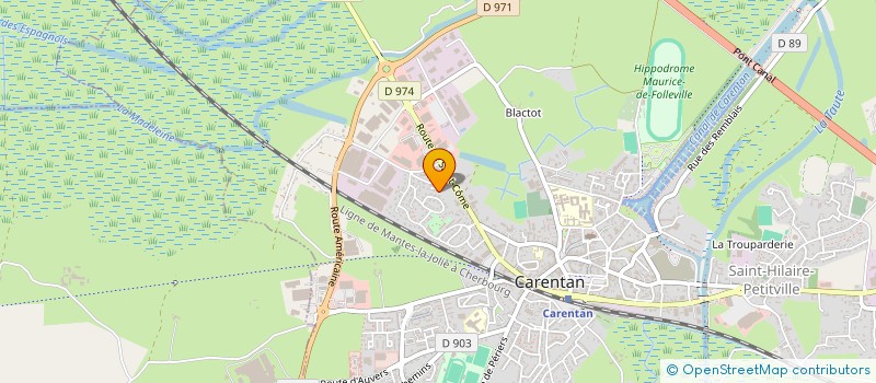 localisation de l'entreprise MADAME BERNADETTE LEMAIRE  CARENTAN-LES-MARAIS