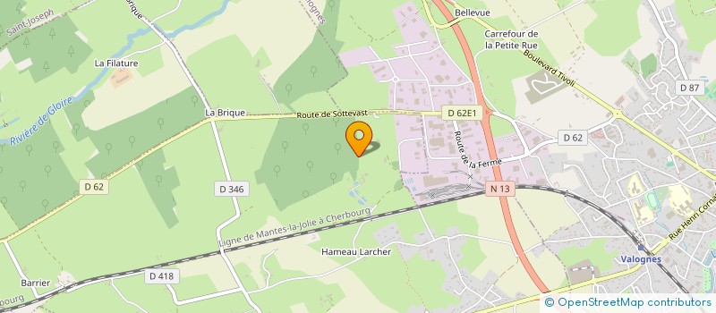 localisation de l'entreprise MADAME BERNADETTE LEMENUEL  YVETOT-BOCAGE