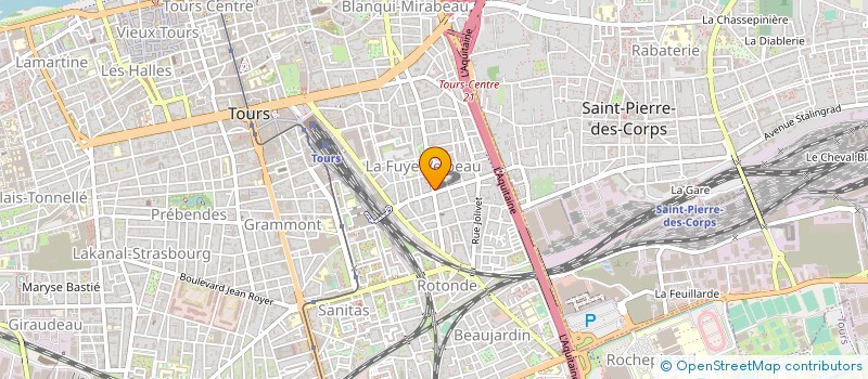 localisation de l'entreprise MADAME BERNADETTE LEMEUNIER  TOURS