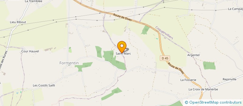 localisation de l'entreprise MADAME BERNADETTE LEROY  NOTRE-DAME-D'ESTREES-CORBON