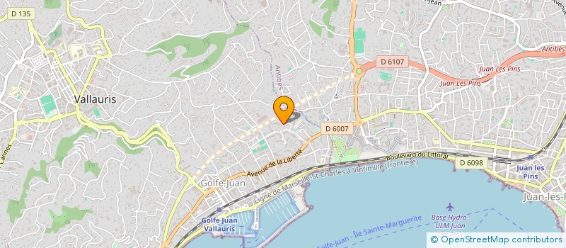 localisation de l'entreprise MADAME BERNADETTE LESECQ  VALLAURIS
