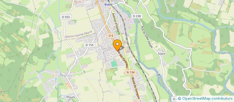 localisation de l'entreprise MADAME BERNADETTE LIHOUR  GEUS D'OLORON