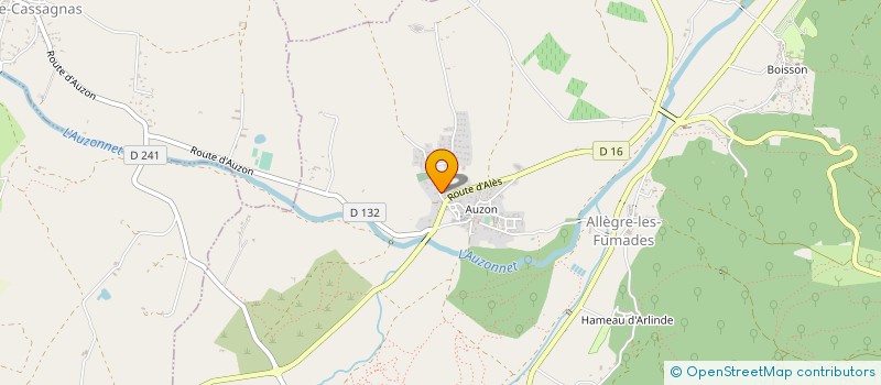 localisation de l'entreprise MADAME BERNADETTE LLORET  ALLEGRE-LES-FUMADES