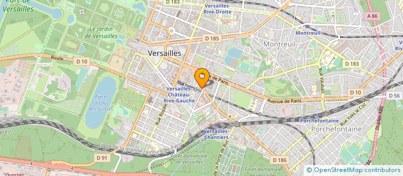 localisation de l'entreprise MADAME BERNADETTE LOMBARD à VERSAILLES