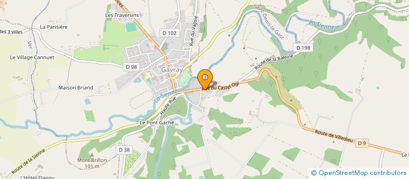 localisation de l'entreprise MADAME BERNADETTE LORAULT  GAVRAY-SUR-SIENNE