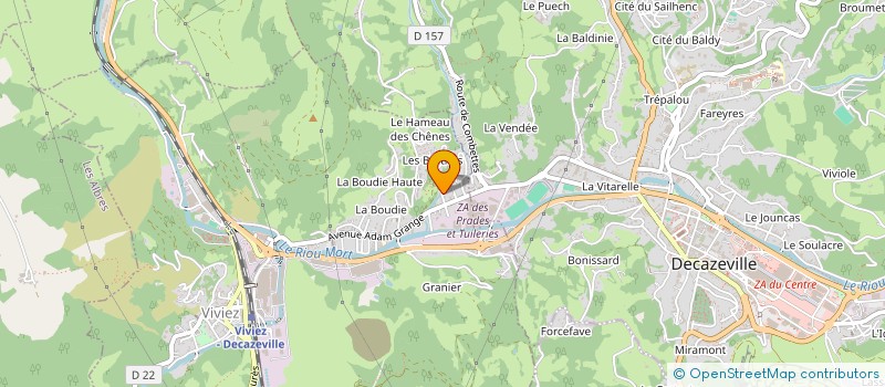 localisation de l'entreprise MADAME BERNADETTE LORET  VIVIEZ