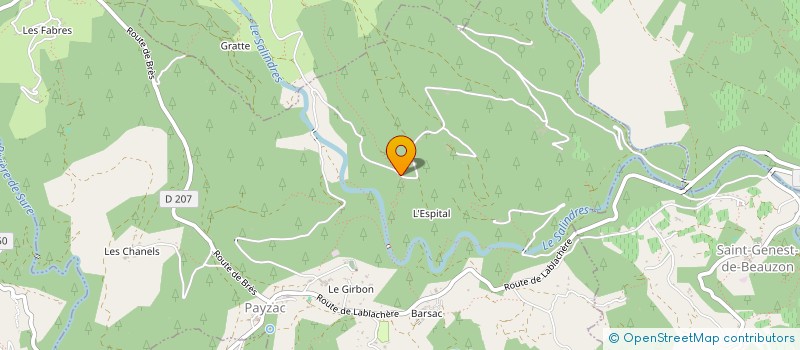 localisation de l'entreprise MADAME BERNADETTE LUNEL  PAYZAC