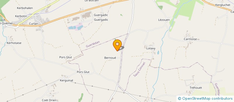 localisation de l'entreprise MADAME BERNADETTE MAHIEUX  SAINT-CONNEC