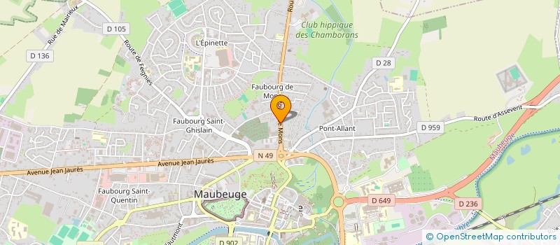 localisation de l'entreprise MADAME BERNADETTE MAITREPIERRE  MAIRIEUX