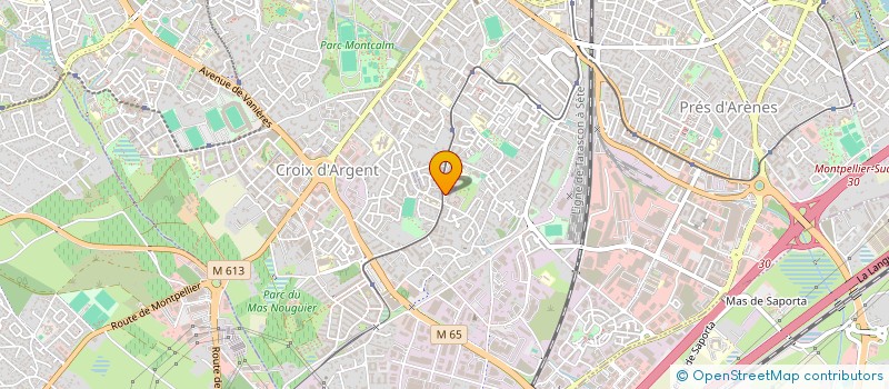 localisation de l'entreprise MADAME BERNADETTE MARTIN à MONTPELLIER