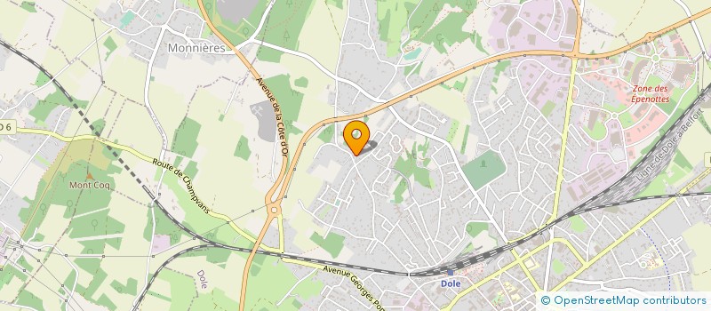 localisation de l'entreprise MADAME BERNADETTE MARTIN à DOLE