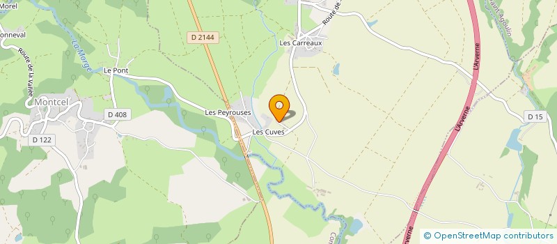 localisation de l'entreprise MADAME BERNADETTE MARTIN  JOZERAND