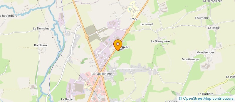 localisation de l'entreprise MADAME BERNADETTE MAZURES  VIRE-NORMANDIE