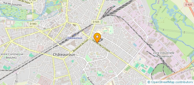 localisation de l'entreprise MADAME BERNADETTE MERCIER à CHATEAUROUX