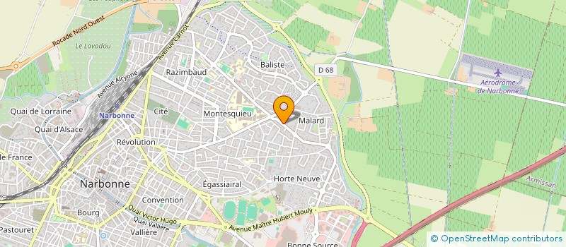 localisation de l'entreprise MADAME BERNADETTE MERCIER à NARBONNE