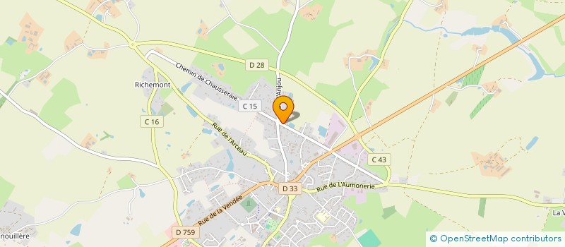 localisation de l'entreprise MADAME BERNADETTE MERLE à NUEIL-LES-AUBIERS