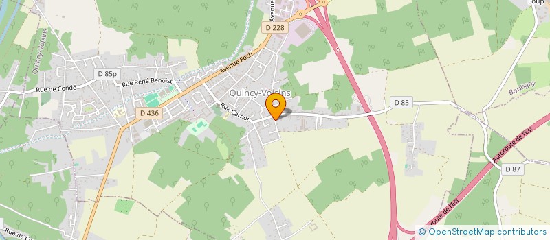 localisation de l'entreprise MADAME BERNADETTE MEYRAND  QUINCY-VOISINS