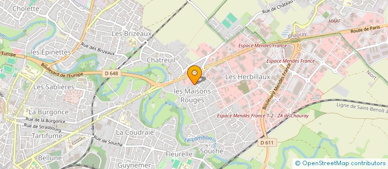 localisation de l'entreprise MADAME BERNADETTE MIGAUD à NIORT