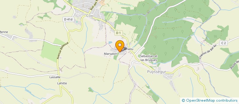 localisation de l'entreprise MADAME BERNADETTE MIGUEL  LAREOLE