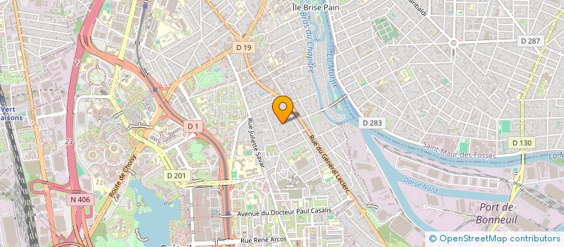 localisation de l'entreprise MADAME BERNADETTE MILLE  CRETEIL