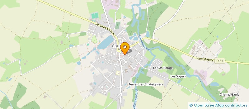 localisation de l'entreprise MADAME BERNADETTE MINIOT à COULLONS