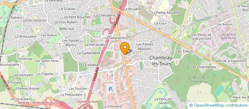 localisation de l'entreprise MADAME BERNADETTE MOINET  CHAMBRAY-LES-TOURS