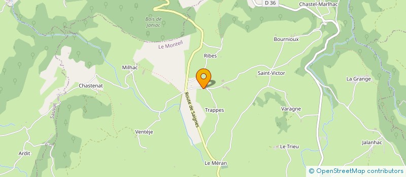 localisation de l'entreprise MADAME BERNADETTE MONCEL à LE MONTEIL