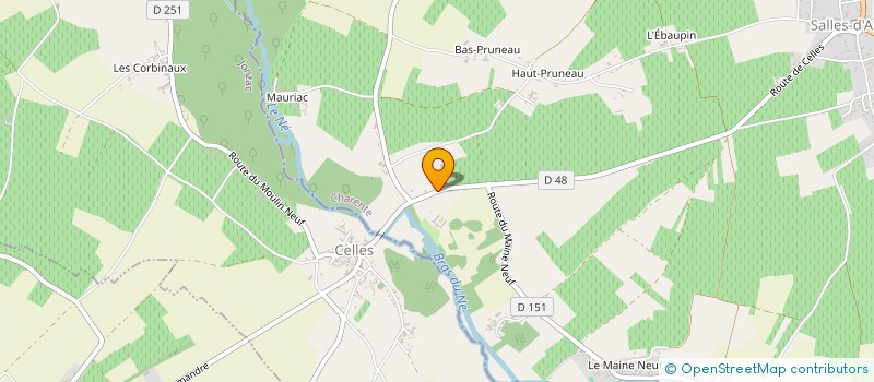 localisation de l'entreprise MADAME BERNADETTE MORICHON  SALLES-D'ANGLES