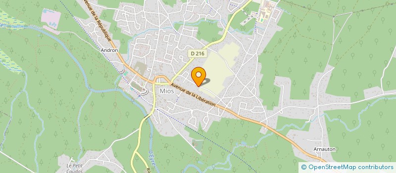 localisation de l'entreprise MADAME BERNADETTE MOUHICA  MIOS