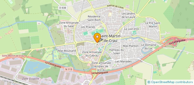 localisation de l'entreprise MADAME BERNADETTE MURE-RAVAUD  SAINT-MARTIN-DE-CRAU
