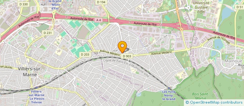 localisation de l'entreprise MADAME BERNADETTE NANTIER  NOISY-LE-GRAND