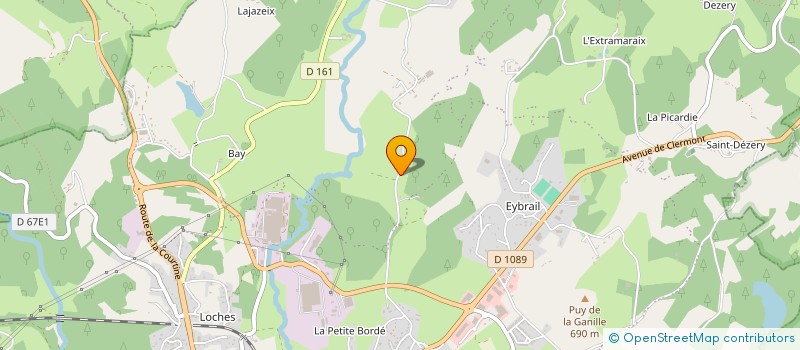 localisation de l'entreprise MADAME BERNADETTE OLLIER  SAINT-ETIENNE-AUX-CLOS