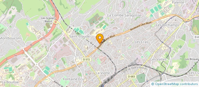 localisation de l'entreprise MADAME BERNADETTE OUDOT à BESANCON
