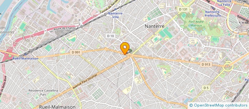 localisation de l'entreprise MADAME BERNADETTE OUEDRAOGO  NANTERRE