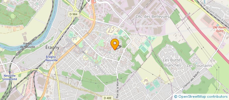 localisation de l'entreprise MADAME BERNADETTE OUSSOU COCOU  ERAGNY