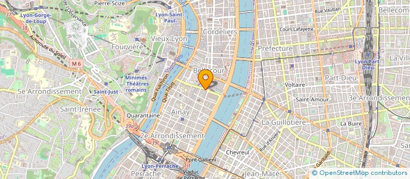 localisation de l'entreprise MADAME BERNADETTE PAHUD  LYON