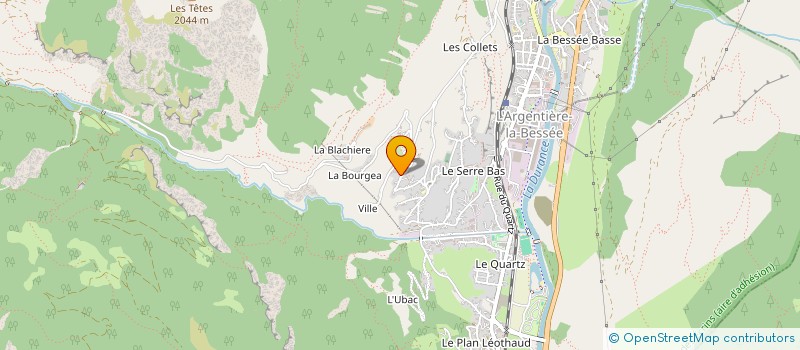 localisation de l'entreprise MADAME BERNADETTE PALLUEL  L'ARGENTIERE-LA-BESSEE