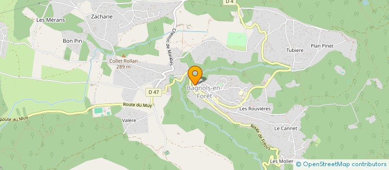 localisation de l'entreprise MADAME BERNADETTE PARADISI à BAGNOLS-EN-FORET