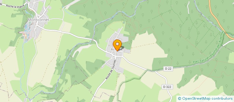 localisation de l'entreprise MADAME BERNADETTE PARISEL  ARREUX