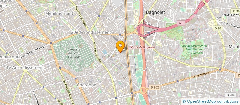 localisation de l'entreprise MADAME BERNADETTE PASSAVANT  PARIS