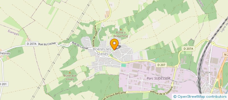 localisation de l'entreprise MADAME BERNADETTE PAVARD  ETAMPES