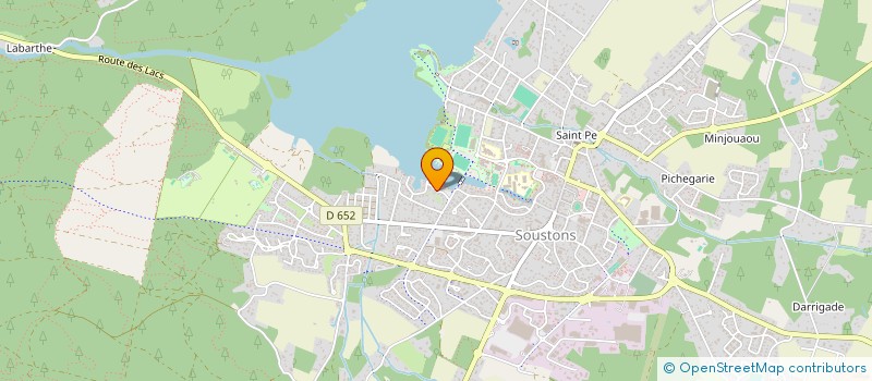 localisation de l'entreprise MADAME BERNADETTE PECQUENARD  SOUSTONS