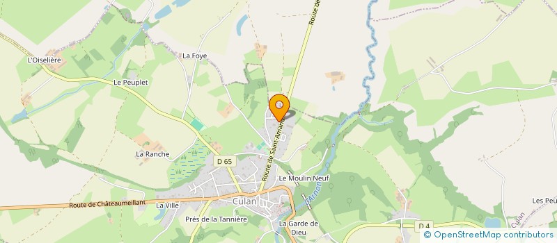 localisation de l'entreprise MADAME BERNADETTE PELISSIER  CULAN