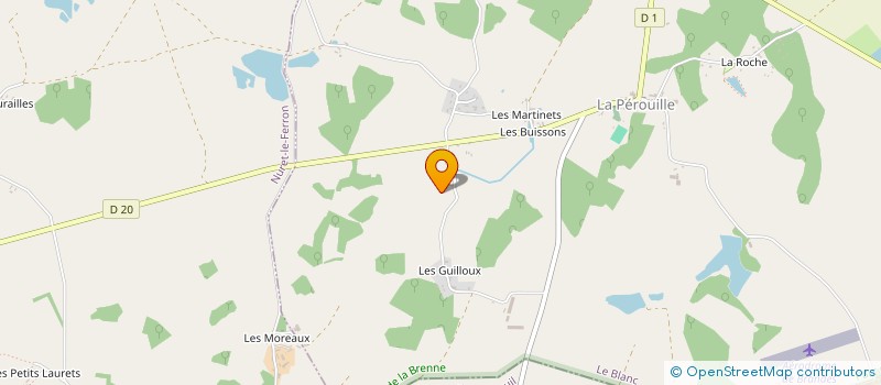 localisation de l'entreprise MADAME BERNADETTE PELLERIN à LA PEROUILLE