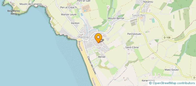 localisation de l'entreprise MADAME BERNADETTE PETILLON  SAINT-NIC