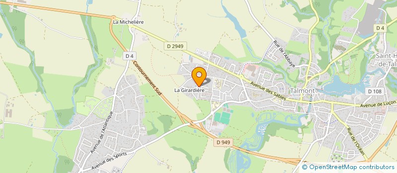 localisation de l'entreprise MADAME BERNADETTE PETITGAS à TALMONT-SAINT-HILAIRE
