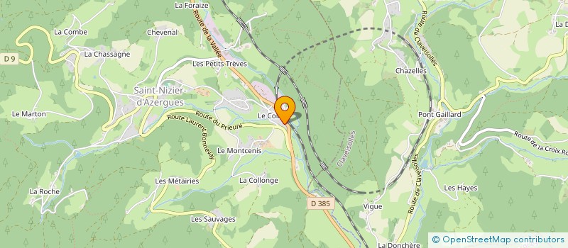 localisation de l'entreprise MADAME BERNADETTE PHILIPPE  SAINT-BONNET-LE-TRONCY