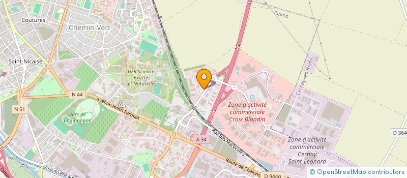 localisation de l'entreprise MADAME BERNADETTE PISCAGLIA à REIMS