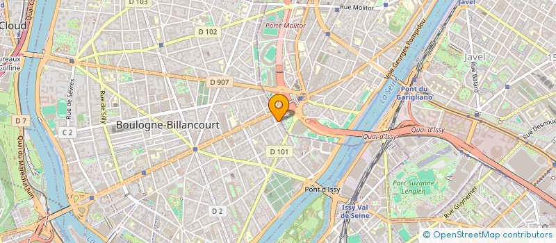 localisation de l'entreprise MADAME BERNADETTE PLASSE  BOULOGNE-BILLANCOURT