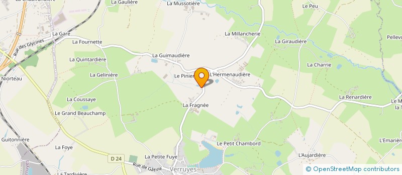 localisation de l'entreprise MADAME BERNADETTE POINOT à SAINT-PARDOUX-SOUTIERS